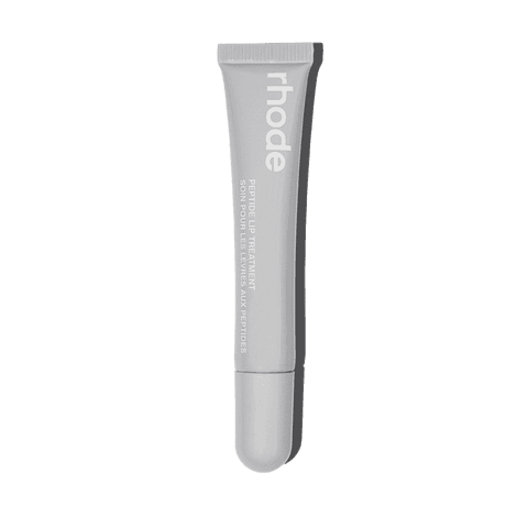 Rhode peptide lip treatment in a minimal nude-tone tube