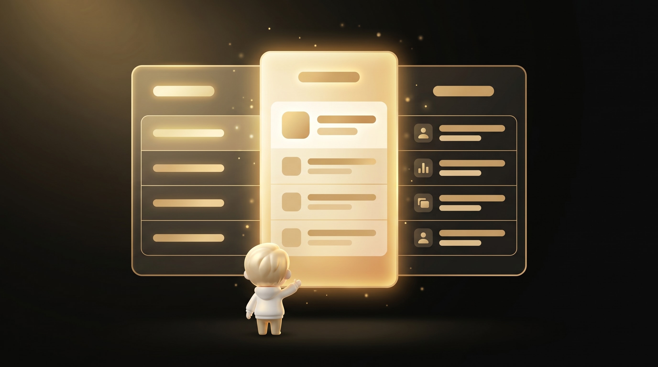 The Godmode mascot standing between two glowing Shopify product page mockups, with a comparison grid floating above showing PageFly versus Godmode dimensions