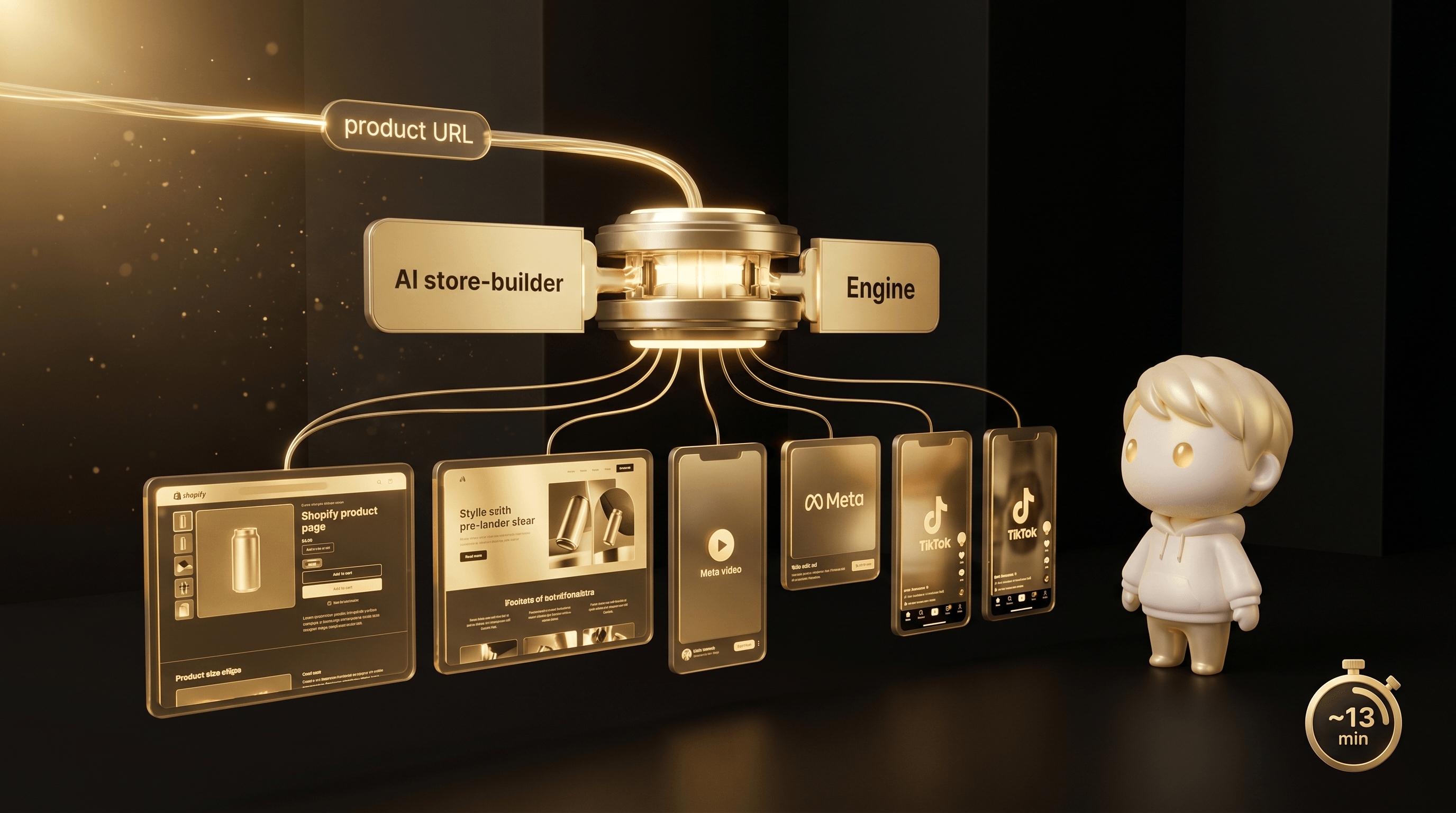 The 2026 AI reset: manual 40-hour dropshipping workflow collapsed into a 13-minute AI-first pipeline