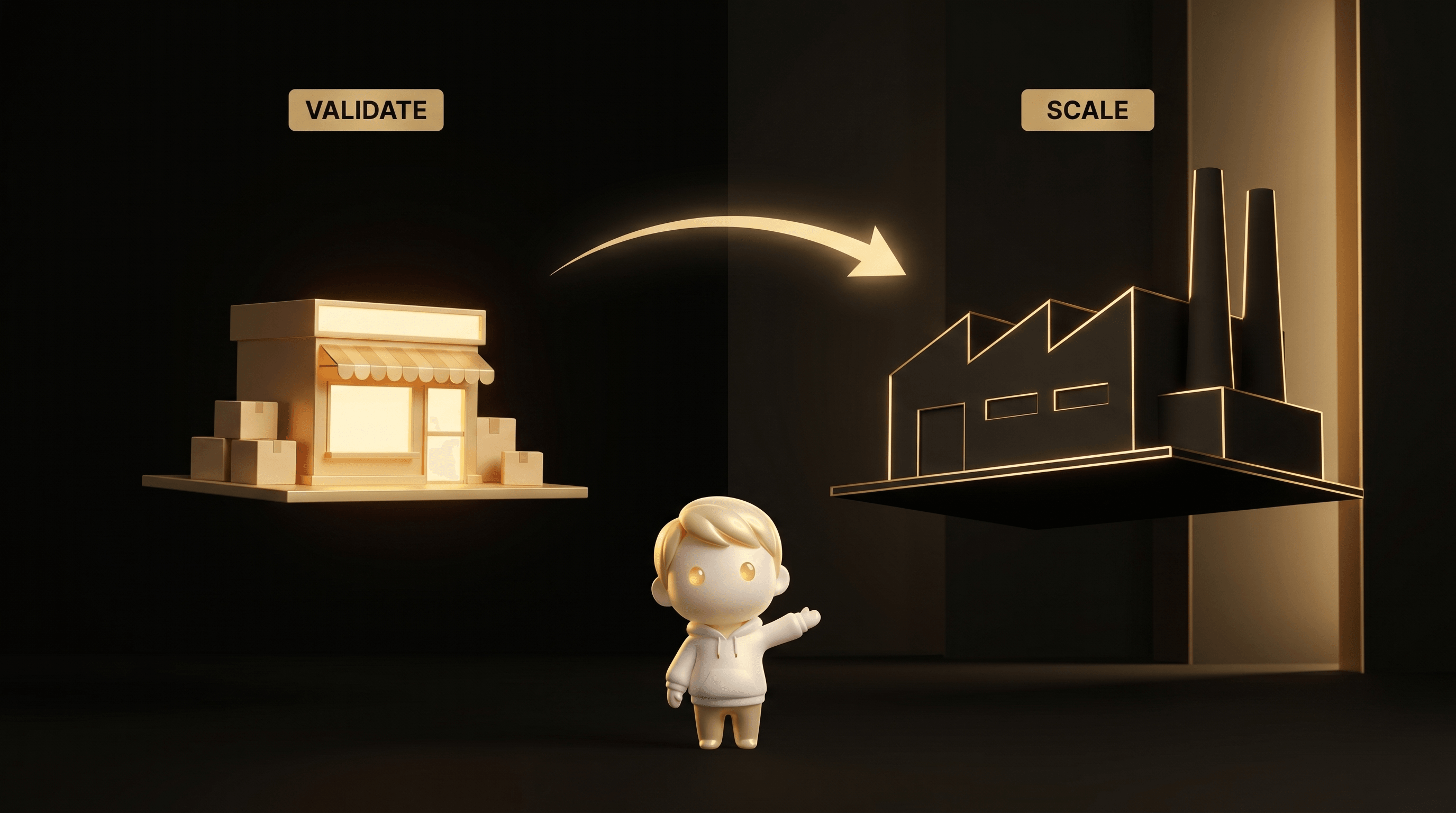 Dropshipping supplier strategy: start public on AliExpress or CJDropshipping to validate, graduate to a private sourcing agent once a product is doing roughly 10 sales a day